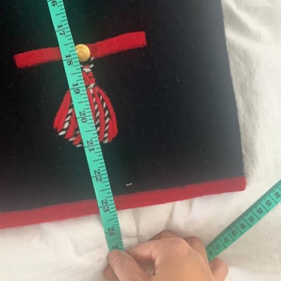 Pendelton vintage Virgin Wool‎ Holiday Gold Button Front Sweater. M - Picture 8 of 10